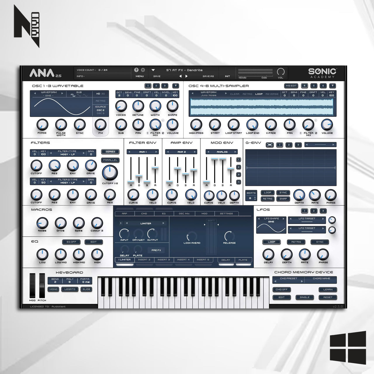 ANA 2 Sonic Academy Versão 2.5 Windows