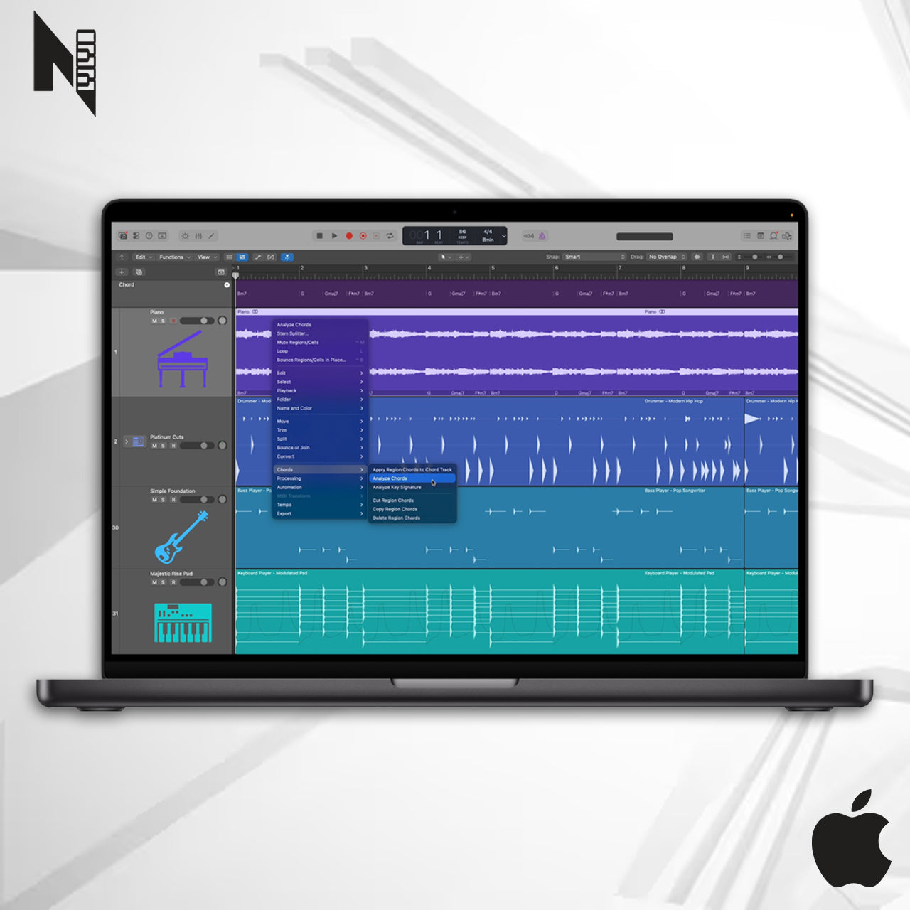 Apple Logic Pro 12 - Daw de Produção Completa Para Mac Processador M1 ao M5