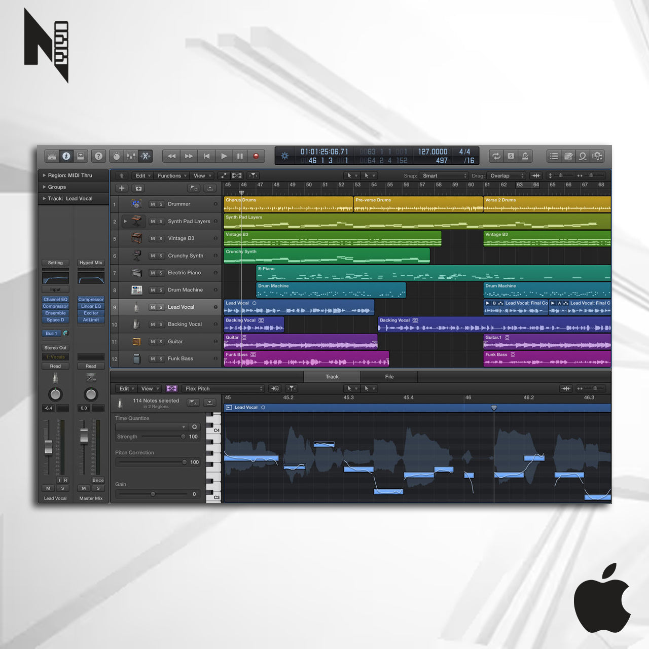 Apple Logic Pro X 10.7.9 Ativado Para BigSur, Monterrey e Ventura