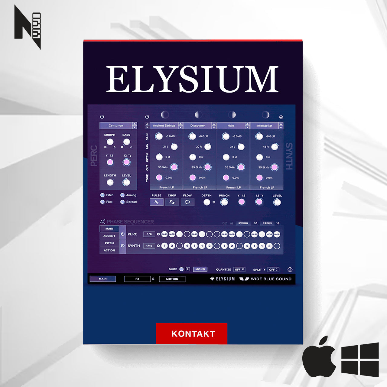 Elysium Wide Blue Sound - Livraria Kontakt