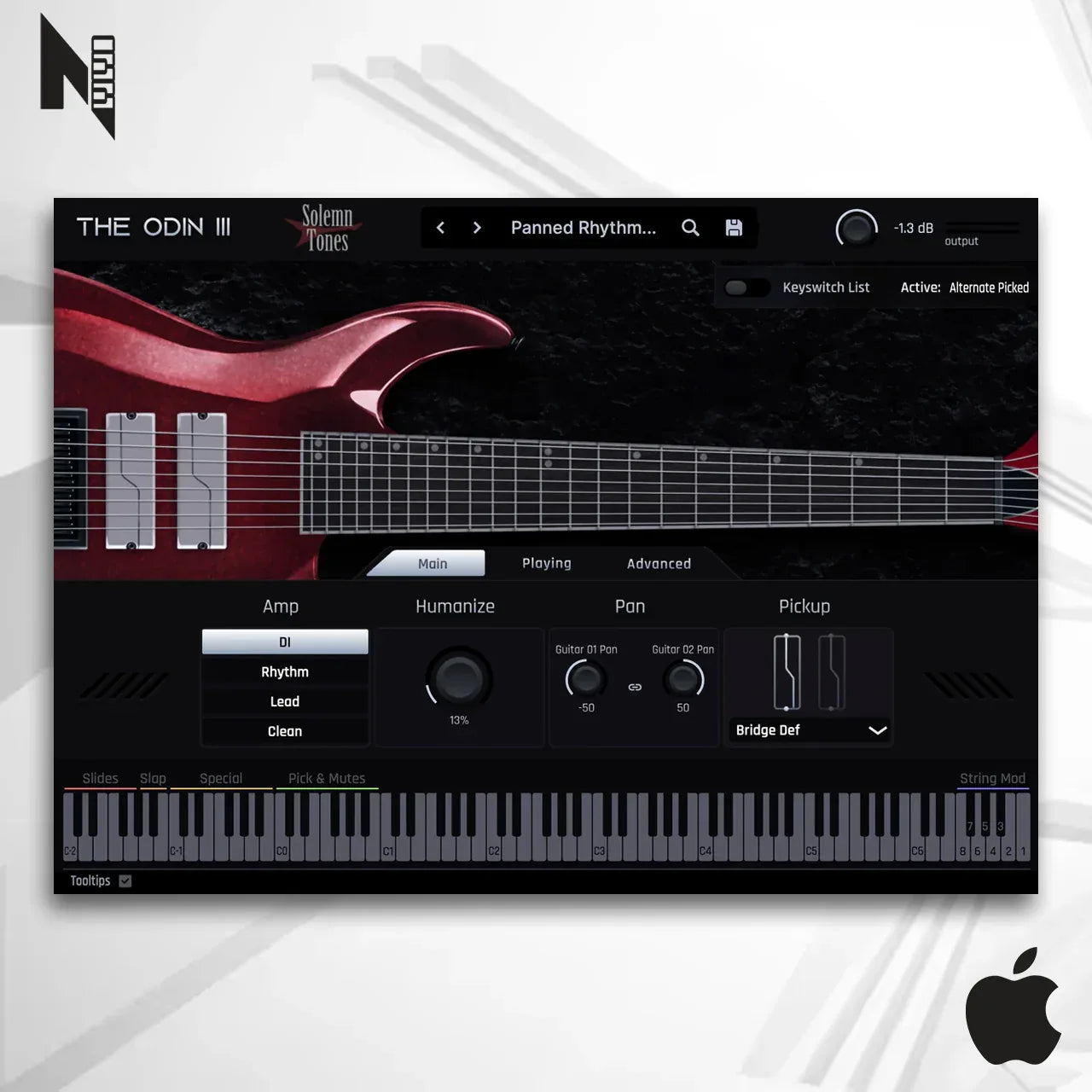 Solemn Tones The Odin lll Mac - Instrumento VST de Guitarra - COMPOZISOM