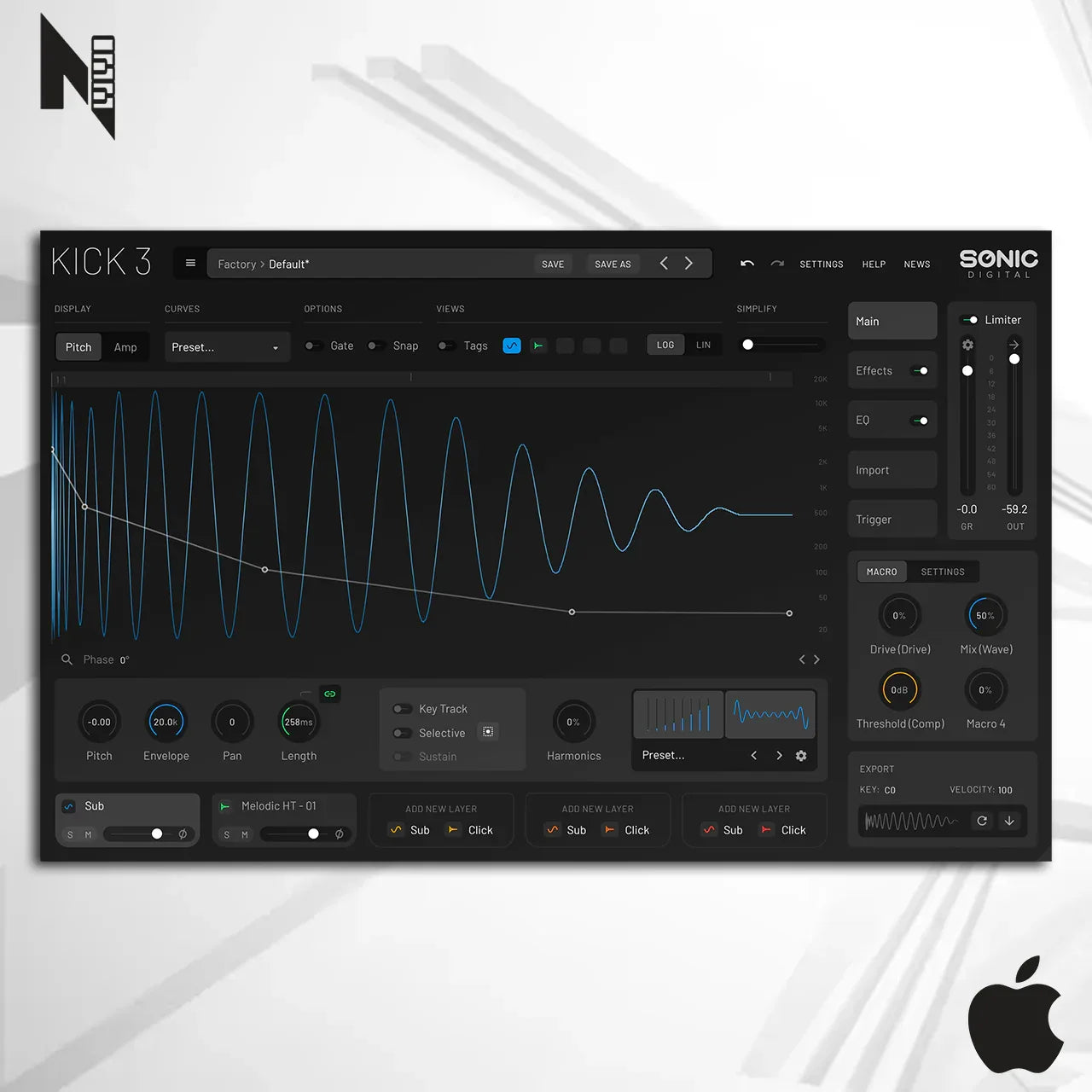 Sonic Academy Kick 3 Mac - COMPOZISOM