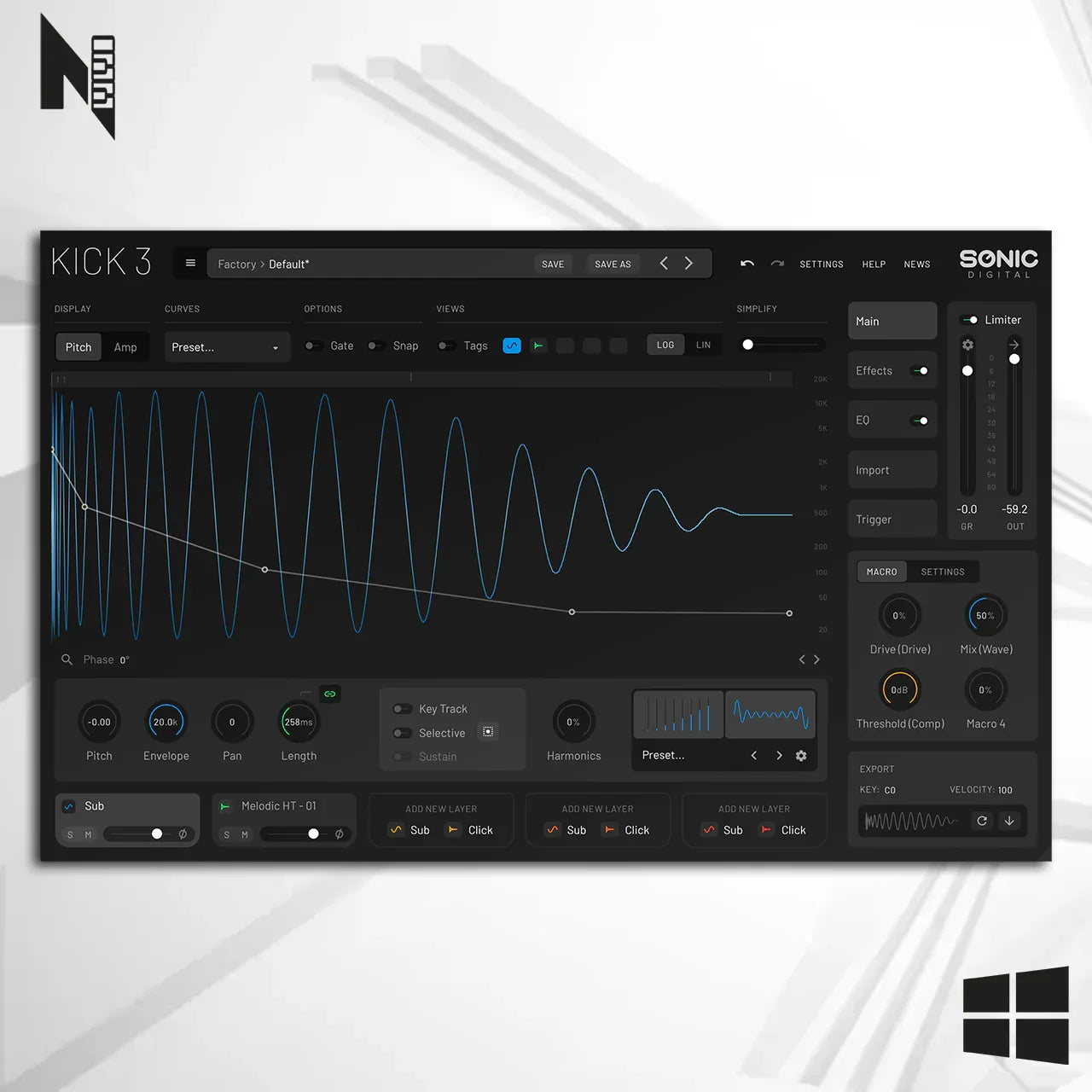 Sonic Academy Kick 3 Windows - COMPOZISOM
