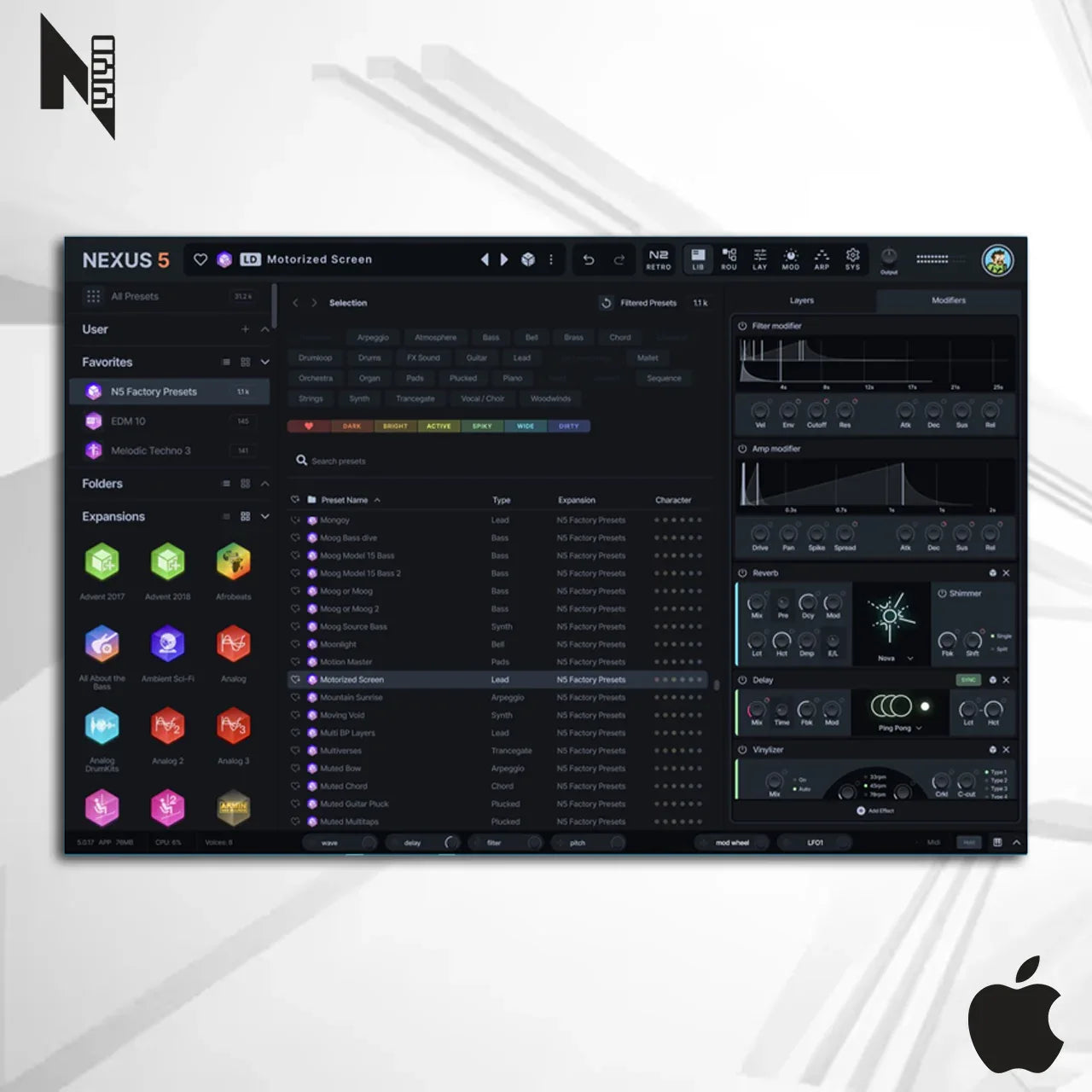 reFX Nexus 5 + Content Library Mac - COMPOZISOM