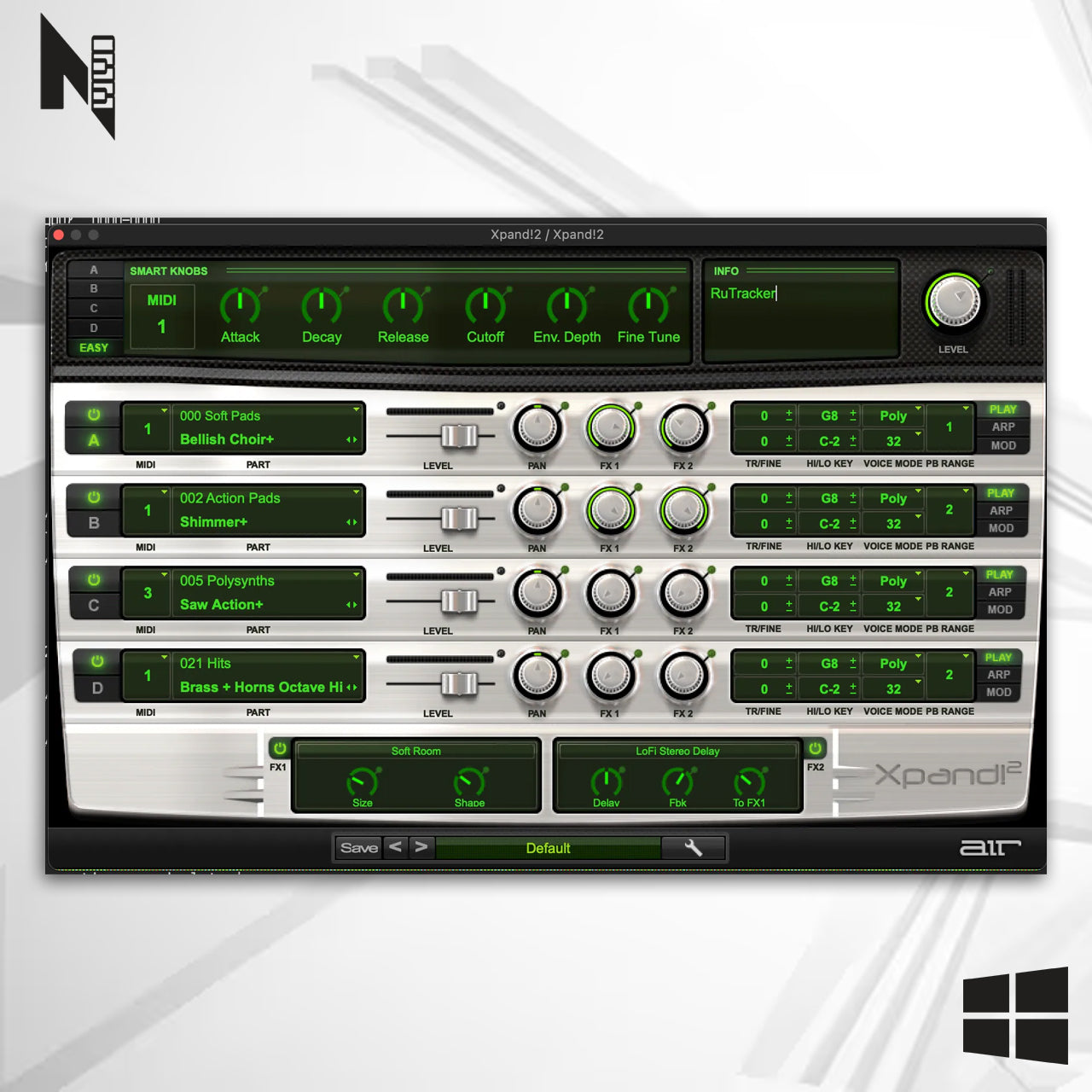 AIR Music Technology Xpand 2 Windows - Instrumento Virtual Synth
