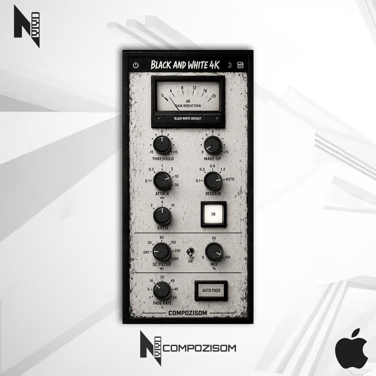 Black And White 4K Compozisom Mac - Compressor VCA para Bus