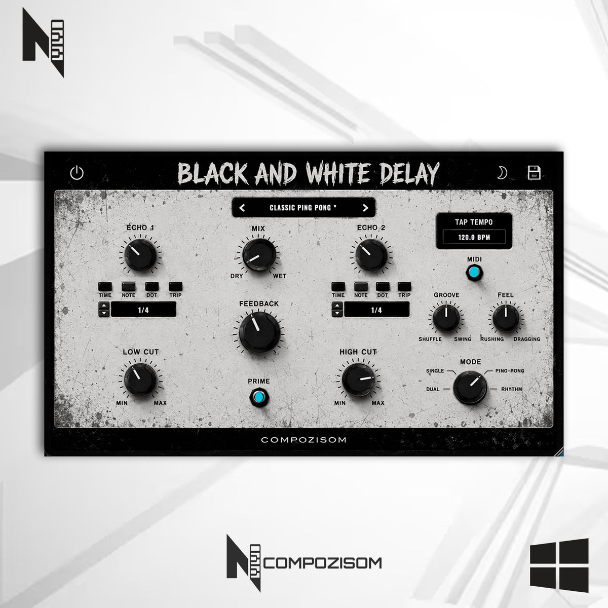 Black And White Delay Compozisom Windows - Plugin Criativo