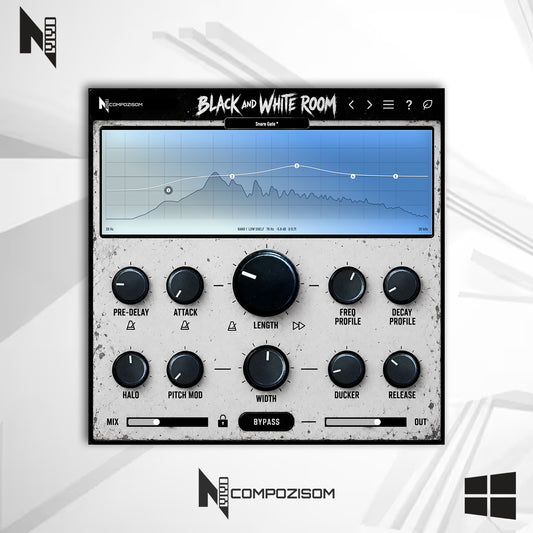 Black And White Room Compozisom Windows - 80 Presets de Reverb