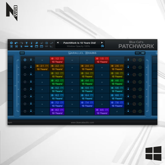 Blue Cats PatchWork v2 Windows - Abra Plugins no Pro Tools AU, VST,VST3 e AAX