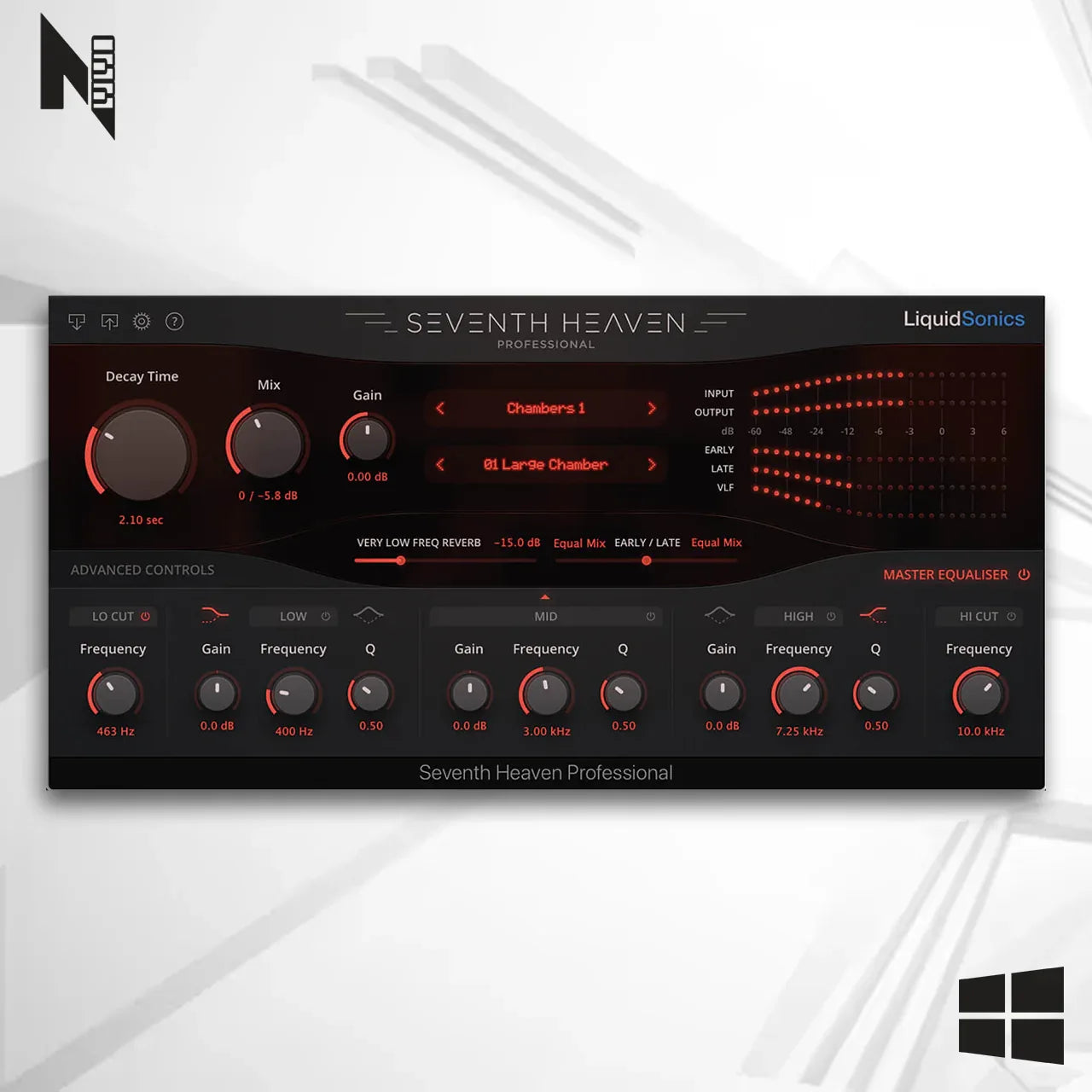 LiquidSonics Seventh Heaven Professional Windows - Milhares de Reverbs Profissionais - COMPOZISOM