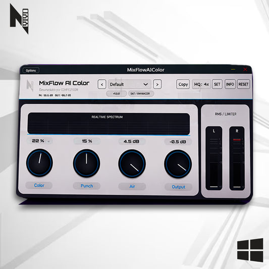 MixFlowAI Color Win - Saturação e Coloração Plugin Exclusivo COMPOZISOM