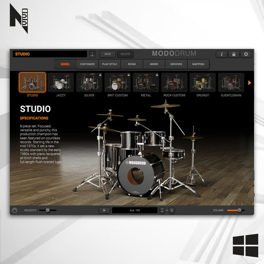 Modo Drum 1.5 Win + 3 Kits - Bateria Virtual IK Multimedia