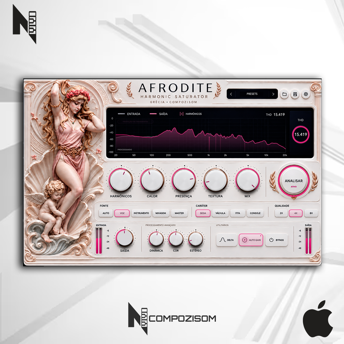Saturador Harmônico Afrodite Compozisom Mac - Linha Grécia