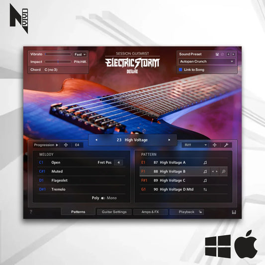 Session Guitarrist Electric Storm Deluxe Native Instruments - Livraria Kontakt - COMPOZISOM