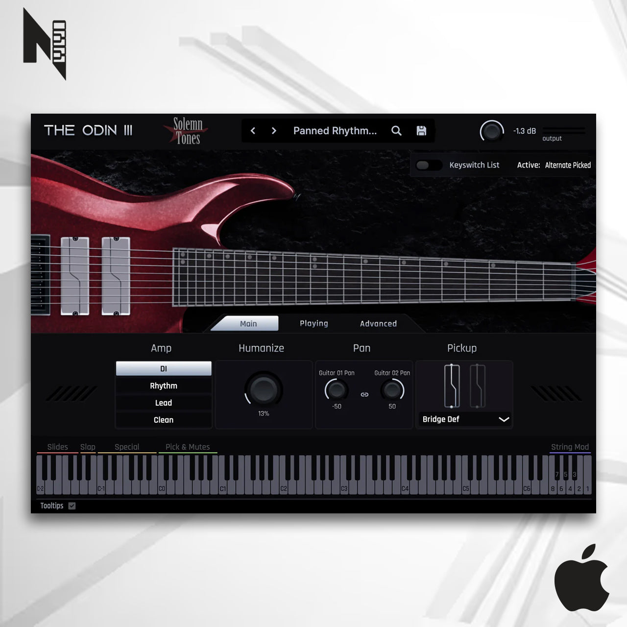 Solemn Tones The Odin lll Mac - Instrumento VST de Guitarra
