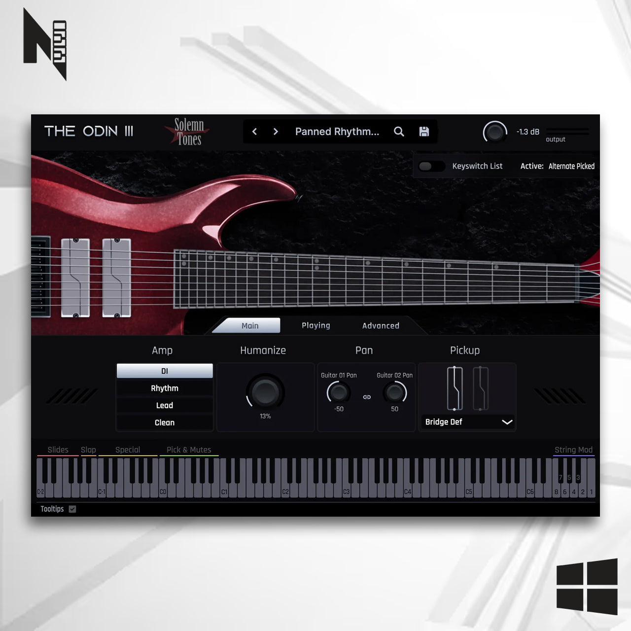 Solemn Tones The Odin lll Windows - Instrumento VST de Guitarra