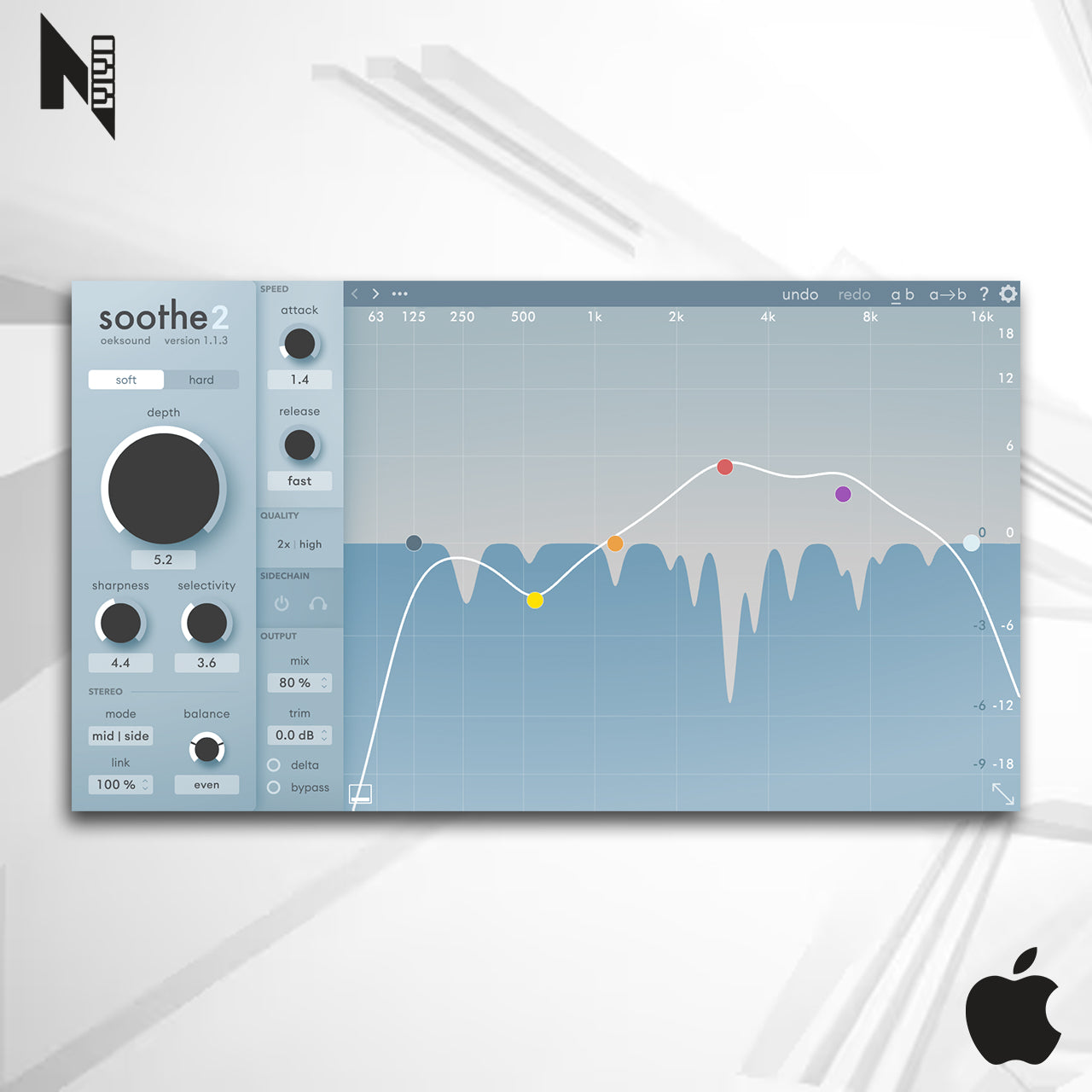Soothe 2 Oeksound Mac Versão 1.3.3 - Equalizador Inteligente