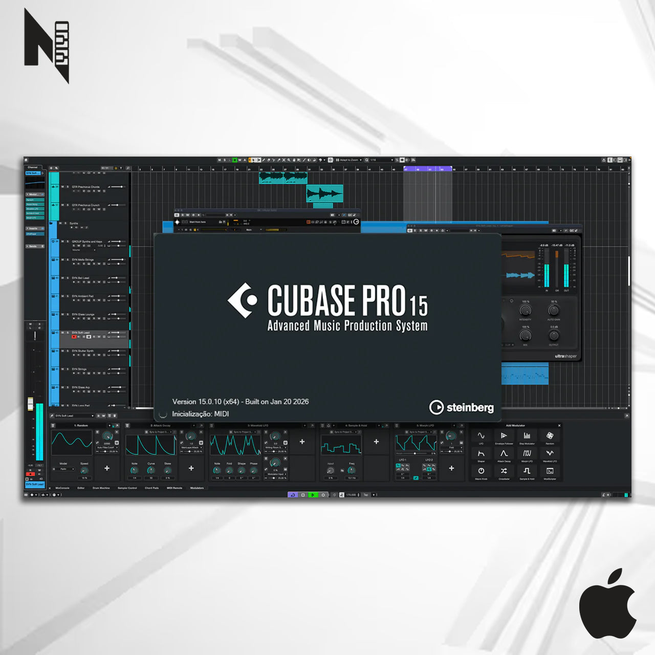 Steinberg Cubase 15 Pro 2026 Mac - Licença Perpétua
