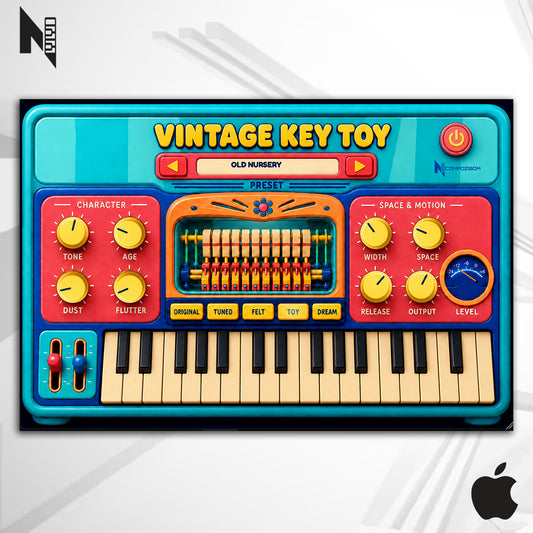 Vintage Key Toy Compozisom Mac - Instrumento de Pianos Vintage